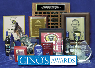 Choose Gino's Awards for Your Achievement Awards, Sales Awards, and all your Recognition needs...Trophies, Glass and Acrylic Trophies, Plaques, Promotional Products