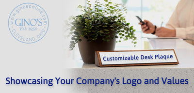 Customizable Desk Plaque: Showcasing Your Company's Logo and Values