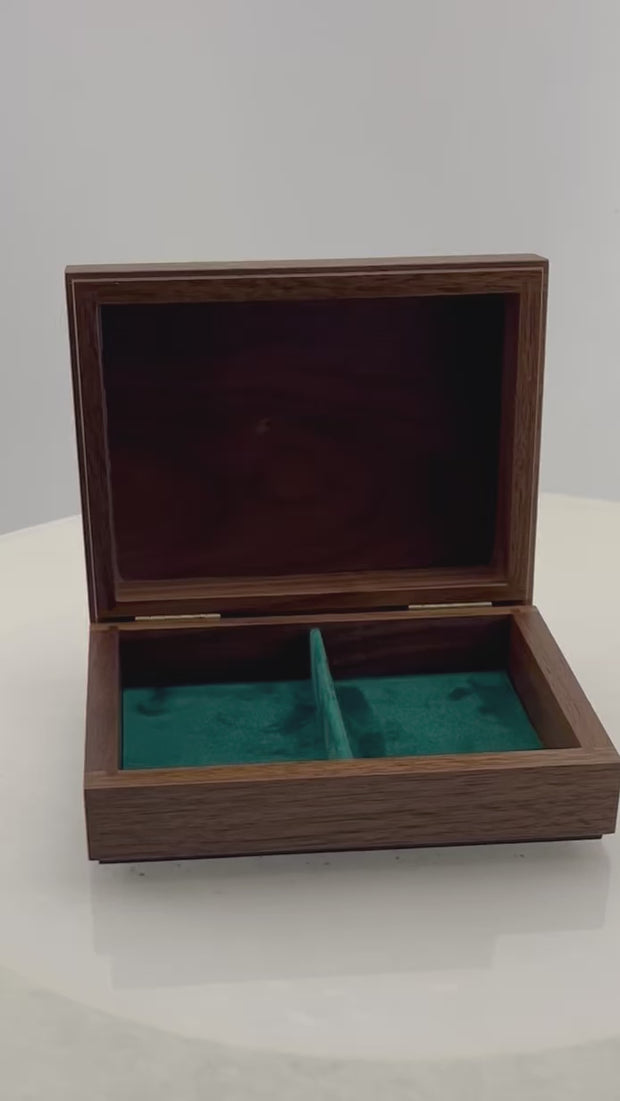 Felt-Lined Walnut Box, 6